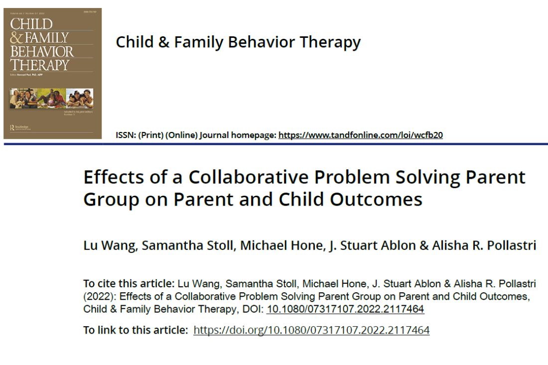 collaborative problem solving parenting