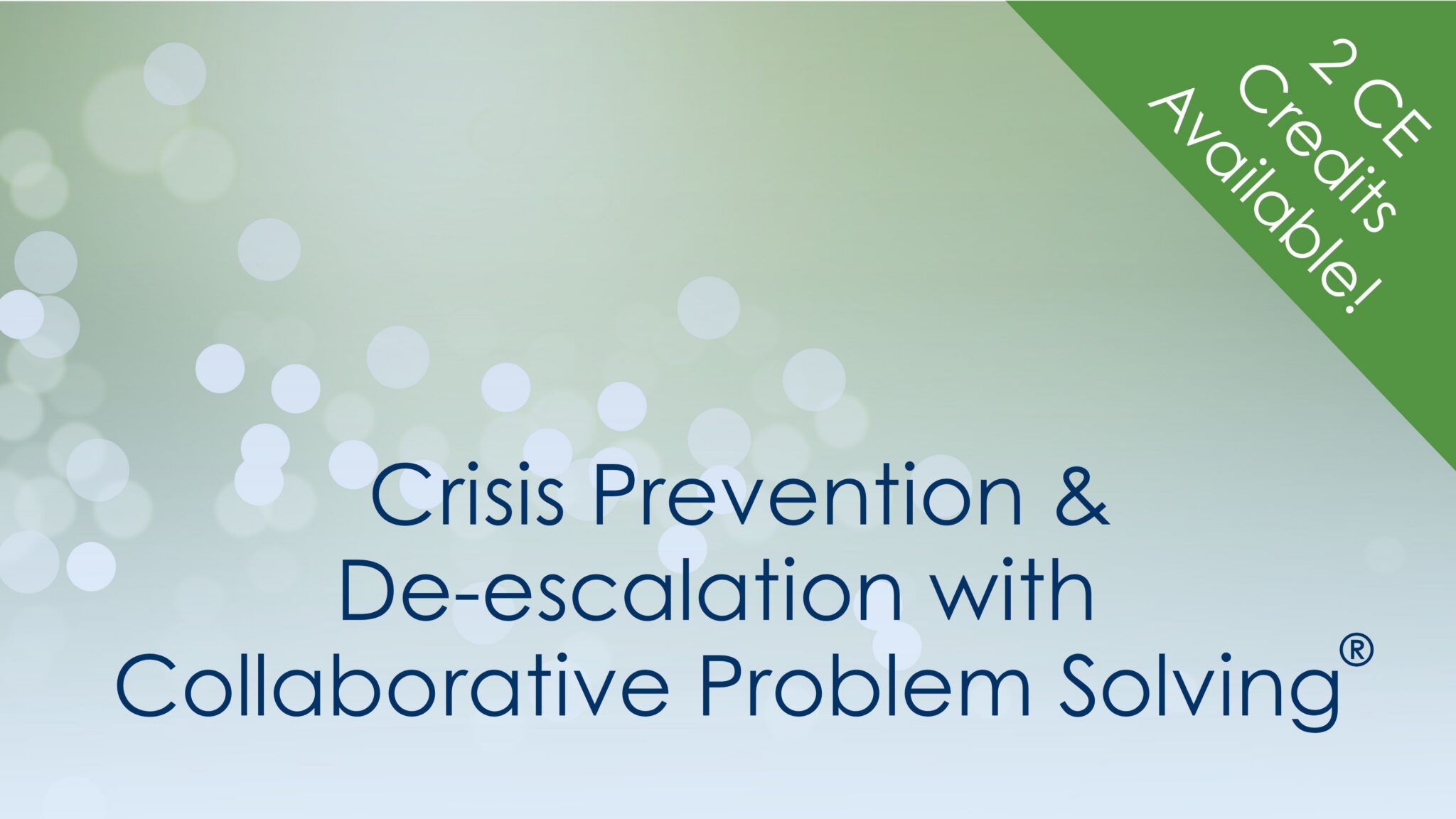 Crisis Prevention Course
